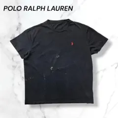 POLO RALPH LAUREN ワンポイントTシャツポニー刺繍ロゴブラック