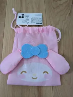 Sanrio My Melody 巾着袋 ピンク　DAISO　マイメロのサムネイル