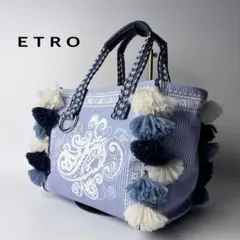 【極美品】エトロ　ETRO　ペイズリー　日本限定　トートバッグ　タッセルのサムネイル