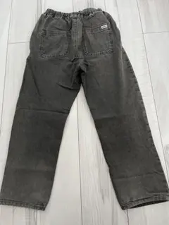 グレー デニムパンツ ウエストゴム140cm
