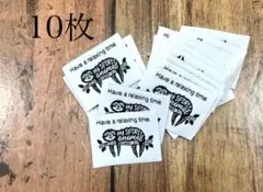 ナマケモノタグ10枚♡刺繍タグ♡織タグ