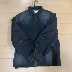 ダークデニム ジッパー付きジャケット