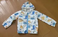 軽量 防撥水 恐竜柄フード付きジャケット