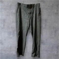 ダークグレー スラックス ポリエステル混紡