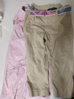 ラルフローレン 7分丈チノパン & h&mベビーピンクパンツのサムネイル