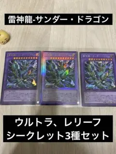 雷神龍-サンダー・ドラゴン　ウル・レリ・シク3種セット