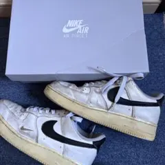 【NIKE AIR FORCE 1 】ホワイト ブラック24.5㎝