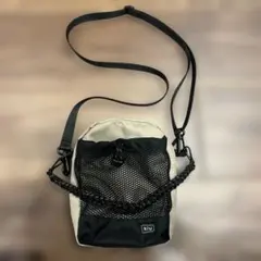 Kiu メッシュショルダーバッグ ベージュ ブラック ドロストのサムネイル