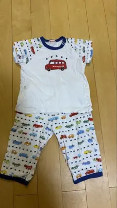 MIKI HOUSE ベビーパジャマ 90cm 車柄のサムネイル