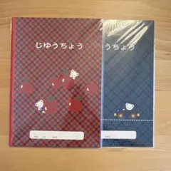 familiar チェック柄　自由帳 2冊セット　ファミリア　じゆうちょうのサムネイル