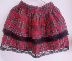 Avail 椎名ひかりコラボ スカート 赤チェック レッグカバー付き サブカル系のサムネイル