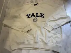 Yale ロゴ入り スウェット ＸＬサイズ クリーム色