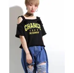 新品 最安値！ウィゴーWEGOリメイクオープンショルダープルオーバー オフショル