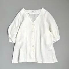 ☆美品☆SHIPS any リネン フリル パフ ブラウス☆ - メルカリ