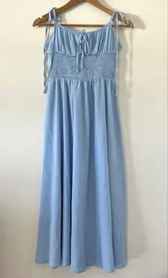 レディース SHEIN ワンピース シーイン サマードレス S 水色