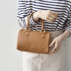 SHIPS any別注 M Rose 2WAYレザーボストン ショルダーバッグ