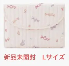 【新品未開封】ジェラピケ　母子手帳ケース　L キャンディ柄　ピンク