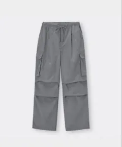 gu パラシュートカーゴパンツ グレー S