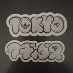 TOKYO アディダス RIP SLYME ✕ adidas ステッカー グレイ