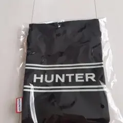 【新品未使用】HUNTER ノベルティ 巾着 ポーチ ブラックのサムネイル