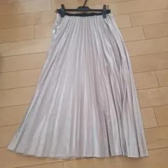 ZARA シルバー プリーツスカート M