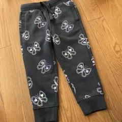 蝶柄　スウェット　約110cm