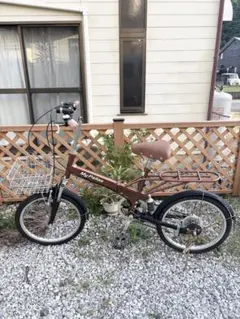 折り畳み自転車 20インチ6段変速 美品 HIATE クリーム色 ZP - メルカリ