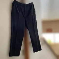 ブラック スラックス ポリエステル混紡