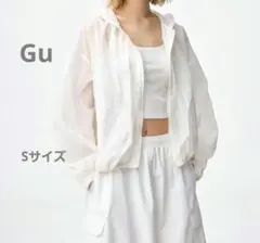 【新品タグ付き】GU UVカットシアーパーカー Sサイズのサムネイル
