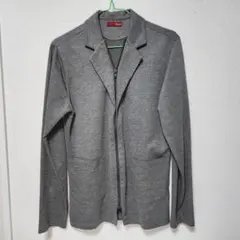 Request スウェットテーラードジャケット ZIP仕様 グレー サイズ44のサムネイル