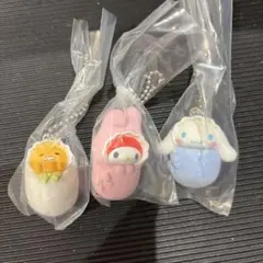 サンリオ　おくるみベイビーマスコット3　ぐでたま マイメロ シナモン