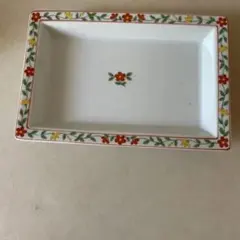 花柄長方形皿 5枚セット橘吉