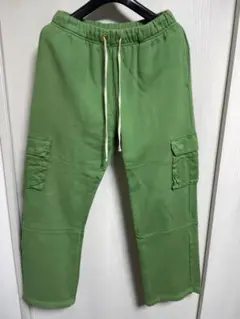 LES TIEN グリーン スウェットパンツ