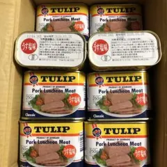 お買い得! 1缶辺り¥328チューリップポーク缶詰うす塩250g 30缶のサムネイル