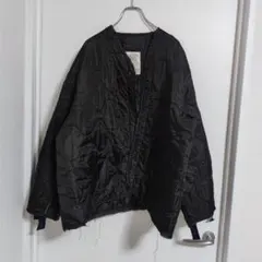 新品 sandwaterr ライナー ノーカラー シャツ ジャケット グレー2