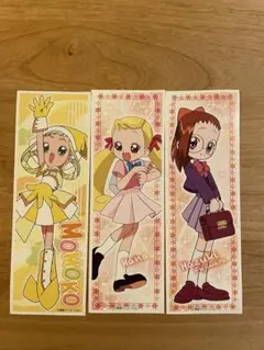 おジャ魔女どれみ　ロングステッカー　セリア　3枚セット