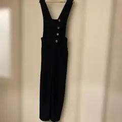 ZARA BASIC オールインワンサロペット ネイビーのサムネイル