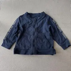 ネイビー ジップアップアウター