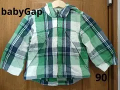 babyGap フード付きチェックジャケット 90cm