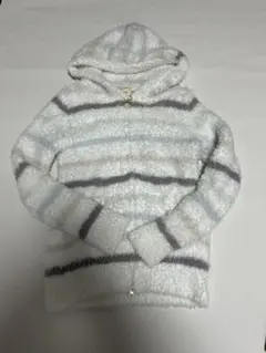 ジェラートピケ ジェラート マルチボーダー パーカー もこもこ ルームウェア