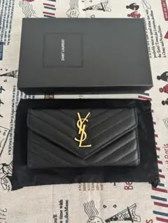 ⭐️新品未使用⭐️　サンローラン　二つ折り財布　レザーウォレット　ユニセックス　黒 サンローラン(SAINT LAURENT) メンズ二つ折り財布 | 通販・人気
