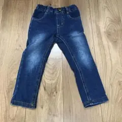 ムージョンジョン　デニムブルー ストレートパンツ