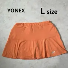 YONEX ヨネックス テニスウェア スコート オレンジ 汚れあり Lのサムネイル