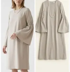 美品 ADORE 定価3.9万 ストレッチジョーゼットワンピース 38 上品