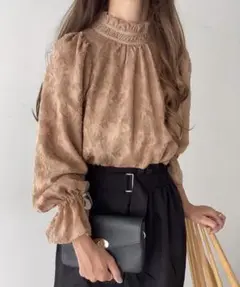 FILLOU フィルー XL 長袖ブラウス ふんわりシルエット 長袖カットソー