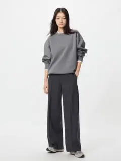 UNIQLO ユニクロ　ブラッシュドジャージーワイドパンツ　新品タグ付き
