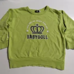 BABYDOLL トレーナー ライトグリーン 110cm