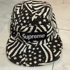 Supreme 星条旗 Camp キャップ ブラックフラッグ - メルカリ