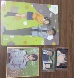 コナン萩原、服部、蘭、和葉 クリア下敷き、色紙、カード