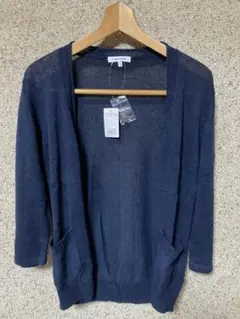 新品未使用タグ付き GLOBAL WORKメンアサVカーディガン ネイビー